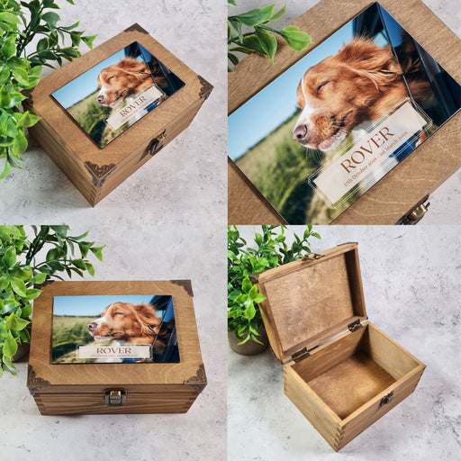 Personalised Dog Memorial Photo Keepsake Box