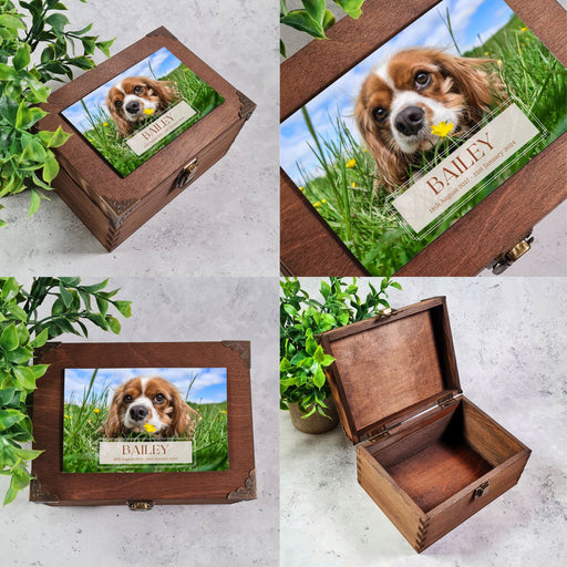 Personalised Dog Memory Photo Keepsake Box