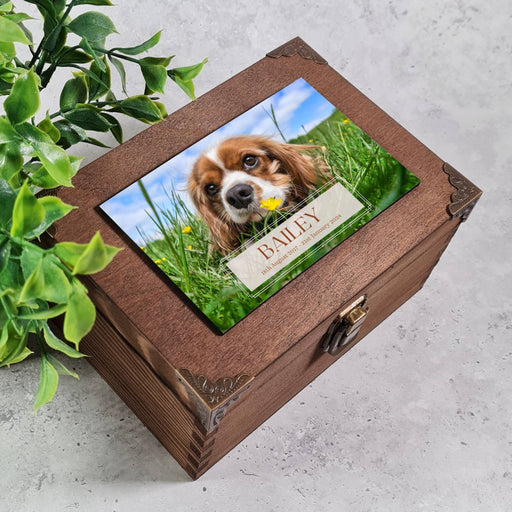 Personalised Dog Memory Photo Keepsake Box