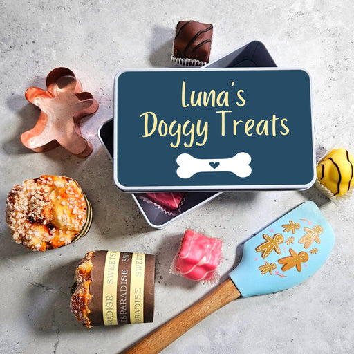 Personalised Dog Treats Tin