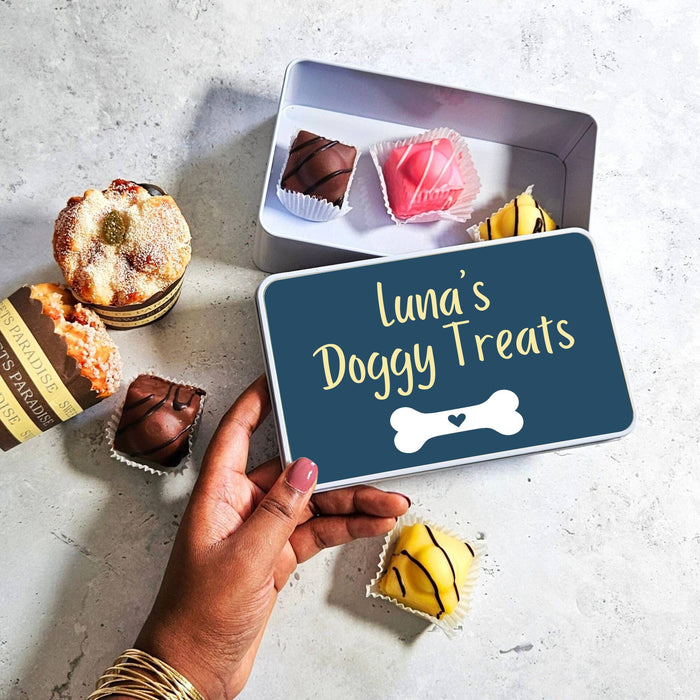 Personalised Dog Treats Tin