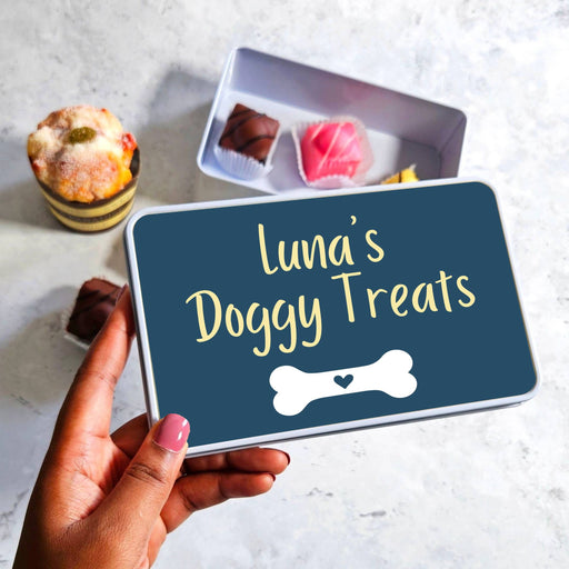 Personalised Dog Treats Tin