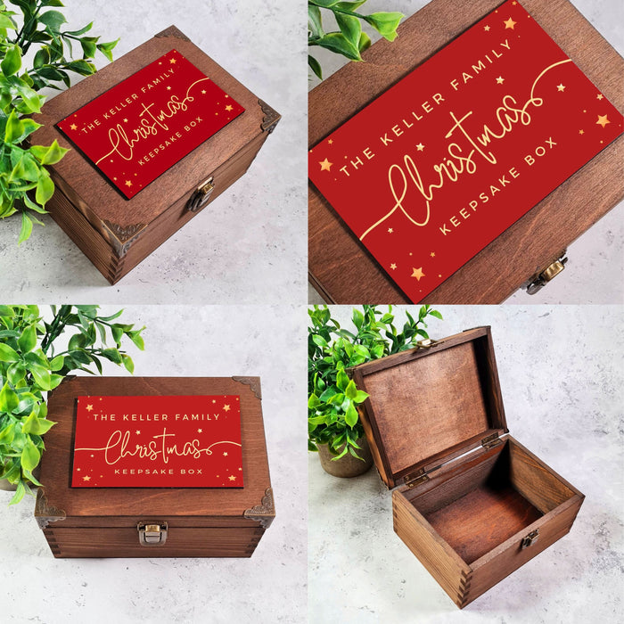 Personalised Family Christmas Eve Keepsake Box