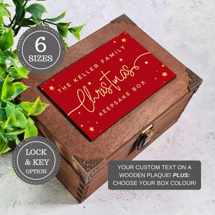 Personalised Family Christmas Eve Keepsake Box