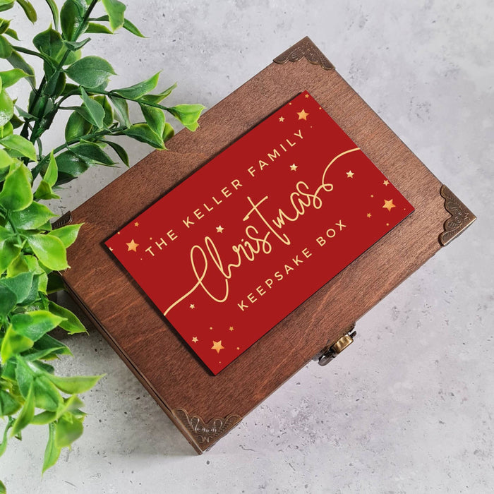 Personalised Family Christmas Eve Keepsake Box