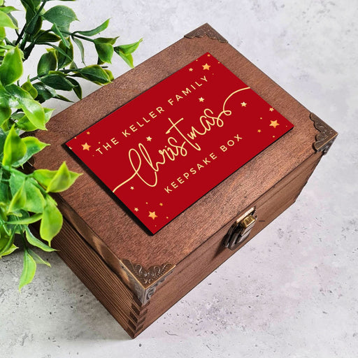 Personalised Family Christmas Eve Keepsake Box