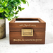 Personalised Luxury Watch Box - Walnut Wood - Clear Window Display Lid