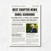 Personalised Metal Retirement Announcement Newspaper Print