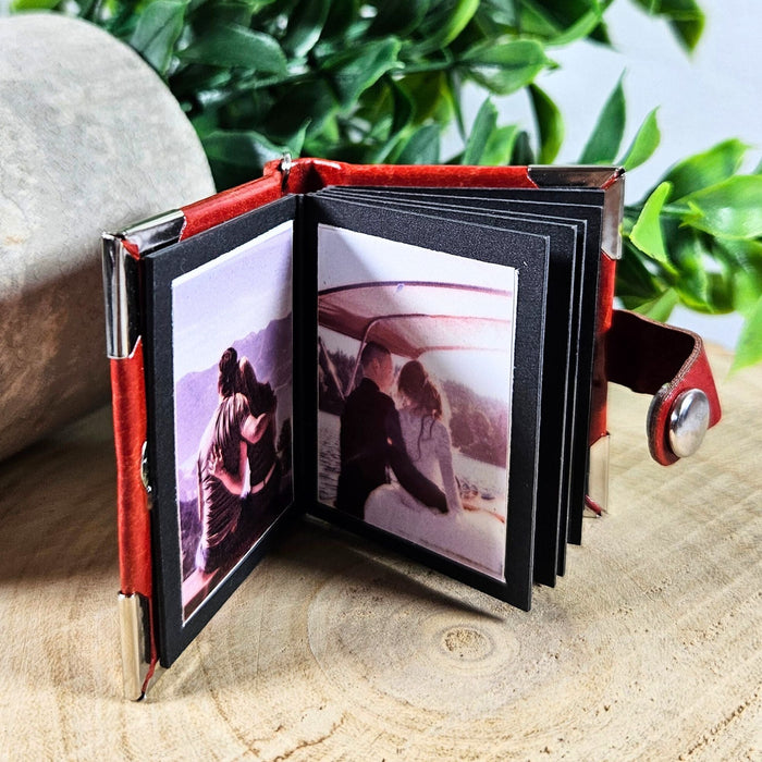 Personalised Our Love Story Photo Album Keychain - Romantic Couples Anniversary Gift