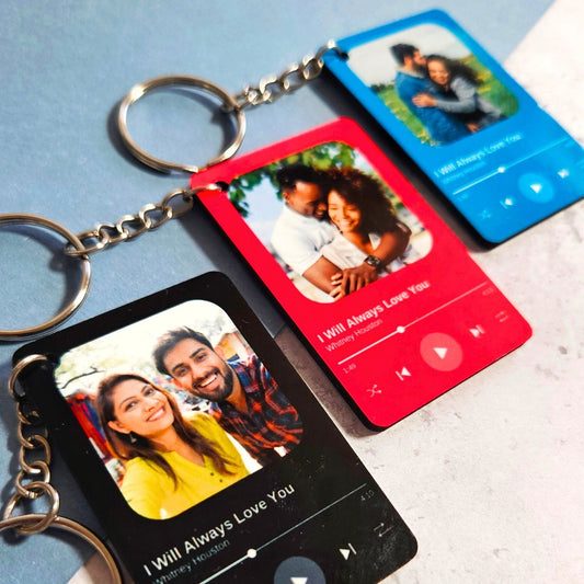 Personalised Photo Music Player Keyring