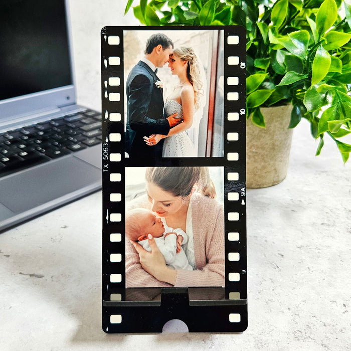 Personalised Vintage Photo Reel Phone Stand