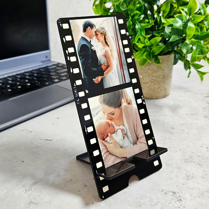 Personalised Vintage Photo Reel Phone Stand