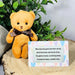 Pocket Comfort Bear and Wallet Card Poem - Anxiety Stress Relief Gift