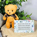 Pocket Comfort Bear and Wallet Card Poem - Get Well Soon Gift