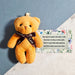 Pocket Comfort Bear and Wallet Card Poem - Get Well Soon Gift