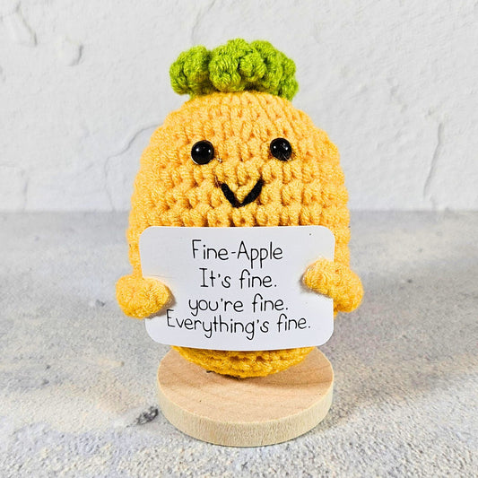 Positive Vibes Mini Crochet Apple