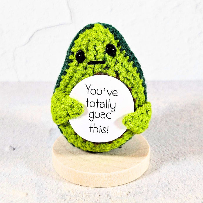 Positive Vibes Mini Crochet Avocado