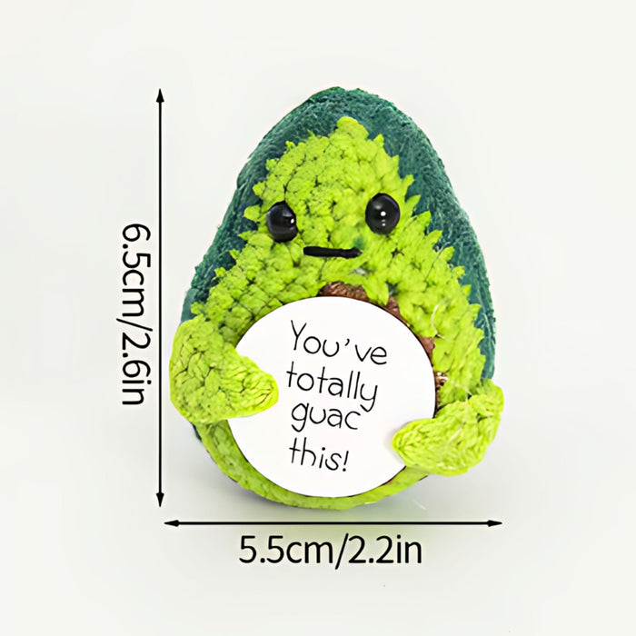 Positive Vibes Mini Crochet Avocado