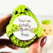 Positive Vibes Mini Crochet Avocado