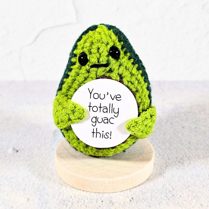 Positive Vibes Mini Crochet Avocado