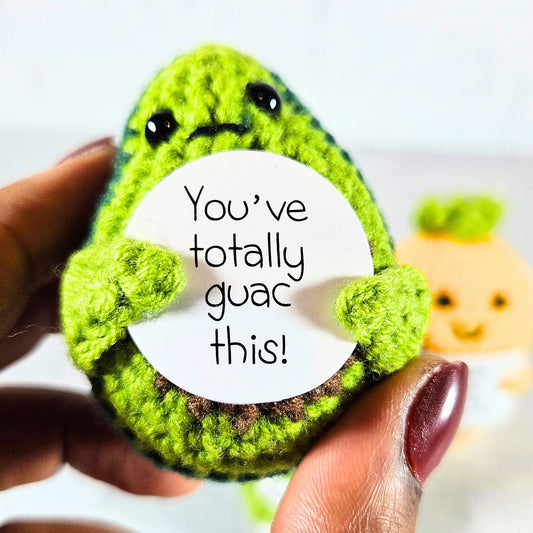 Positive Vibes Mini Crochet Avocado