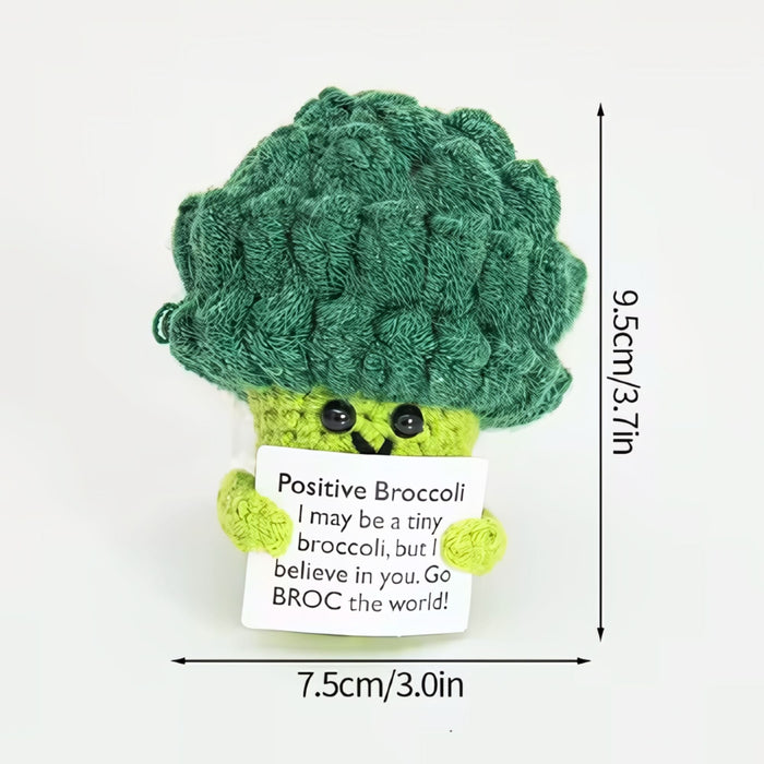 Positive Vibes Mini Crochet Broccoli