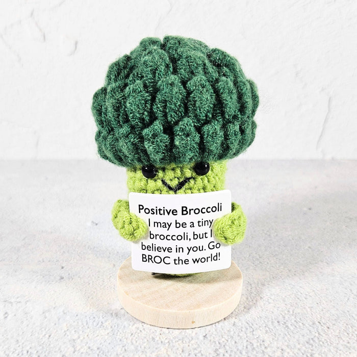 Positive Vibes Mini Crochet Broccoli