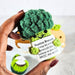 Positive Vibes Mini Crochet Broccoli