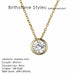 Precious Birthstone Pendant Necklace