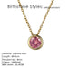 Precious Birthstone Pendant Necklace