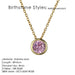 Precious Birthstone Pendant Necklace