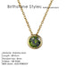 Precious Birthstone Pendant Necklace