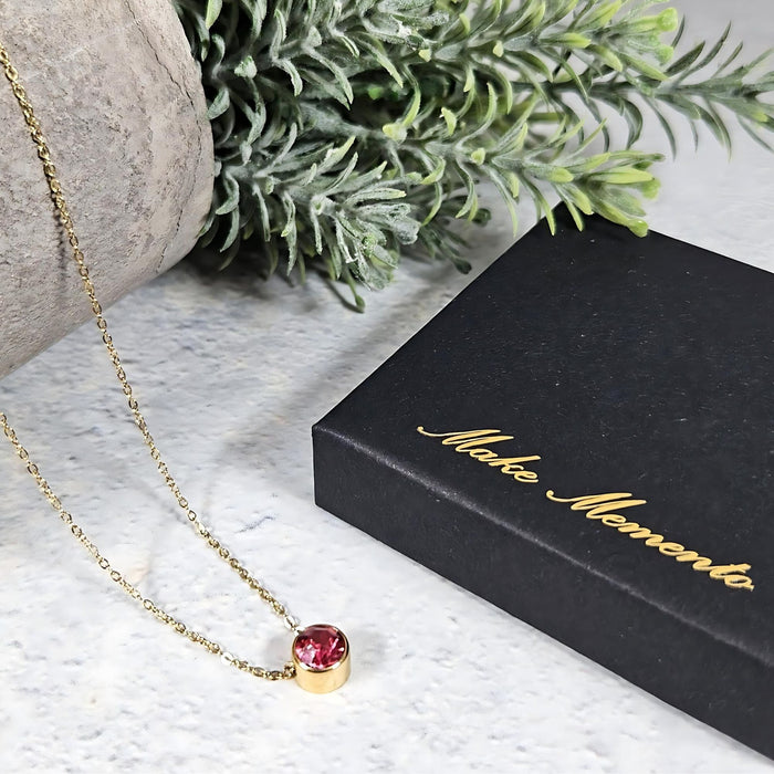 Precious Birthstone Pendant Necklace