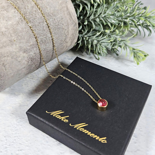 Precious Birthstone Pendant Necklace