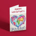 Printable World Map Valentine's Card | Instant Download