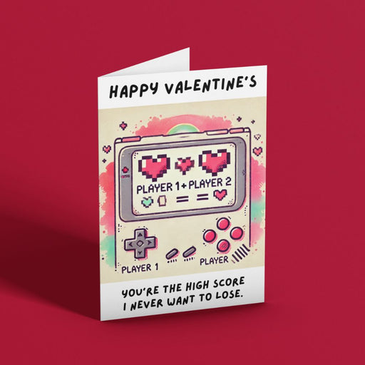 Retro Gaming Printable Valentine's Card | Instant Download