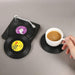 Retro Vinyl Coasters with Turntable Holder