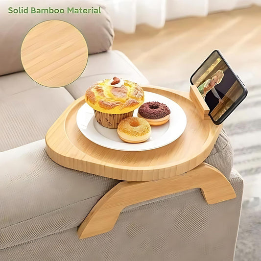 Sofa Arm Tray With Phone Stand