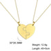 Split Love Heart Puzzles Necklace (2 Pieces)