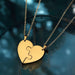 Split Love Heart Puzzles Necklace (2 Pieces)