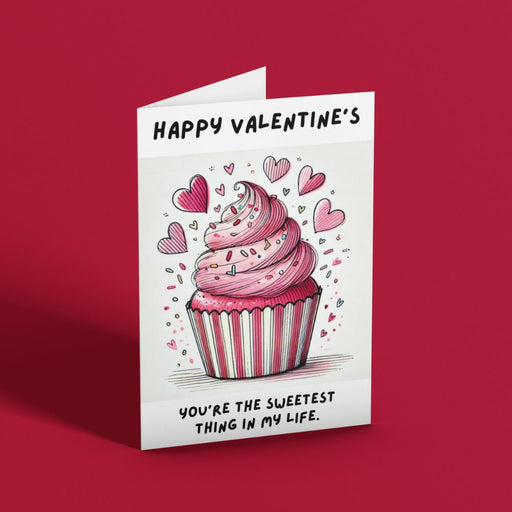 Sweet Cupcake Printable Valentine's Card | Instant Download