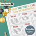 Two Truths and A Lie Game: New Year Edition – Instant Download Printable