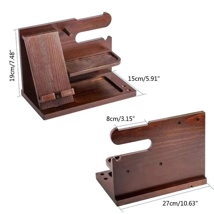 Wooden Desktop Docking Station & Organiser