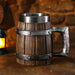 Wooden Viking Tankard Mug