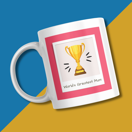 World's Greatest Mum Trophy Mug I Gift for Mum I Mum Birthday Present