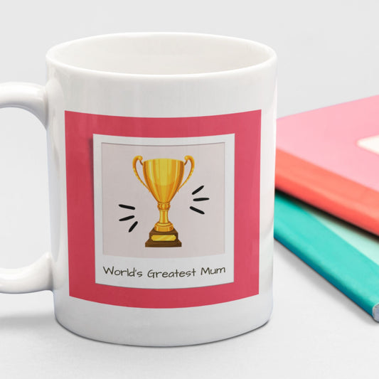 World's Greatest Mum Trophy Mug I Gift for Mum I Mum Birthday Present