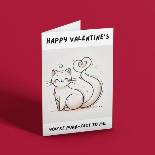 You’re Purr-fect Printable Valentine's Card | Instant Download