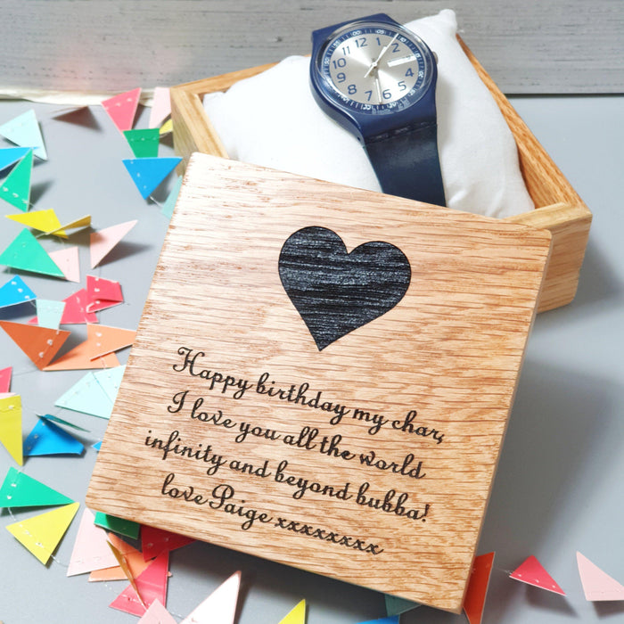 Engraved 21st Birthday Watch Box I 18th 30th Birthday Gift for Him — Make  Memento
