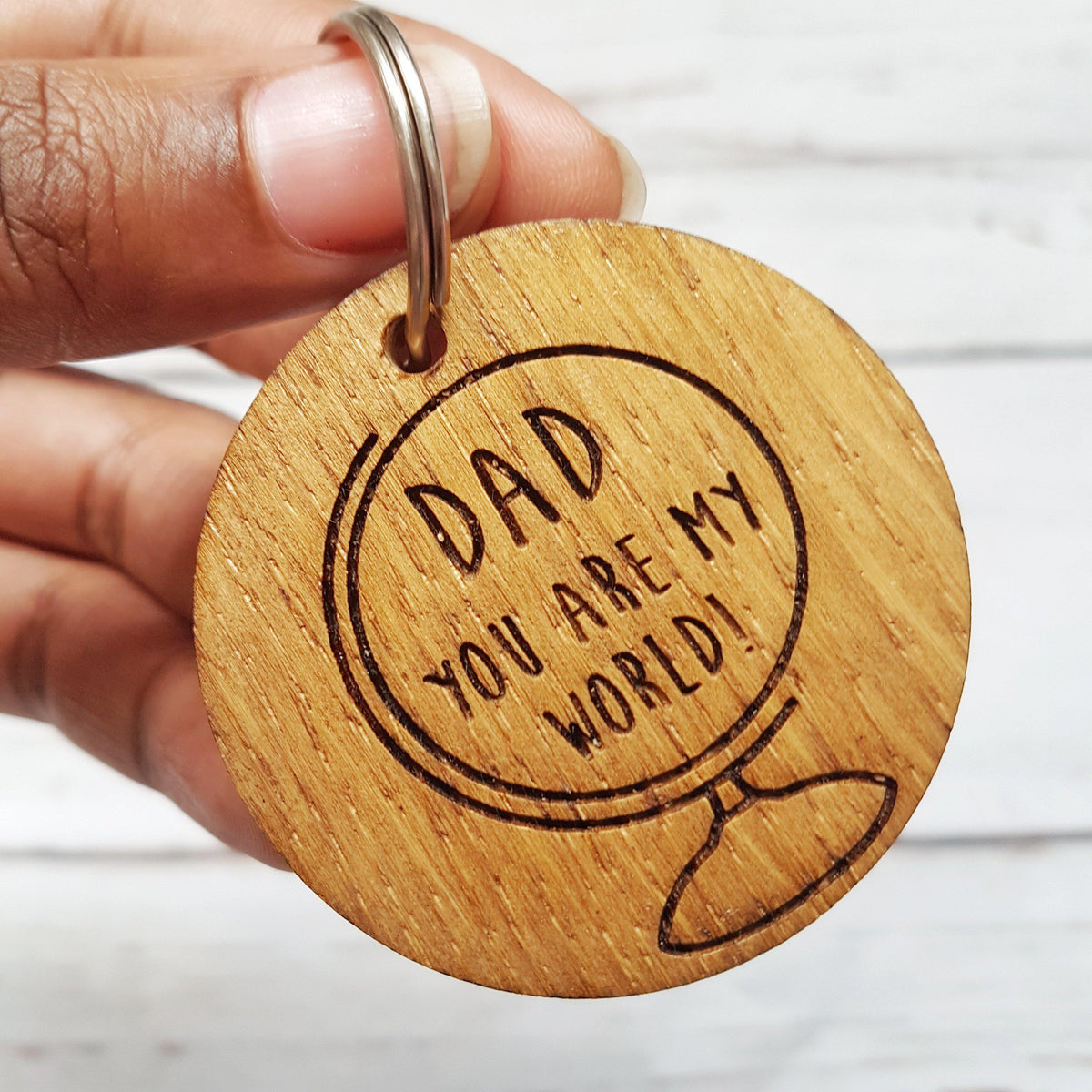 Dad retailer keyring