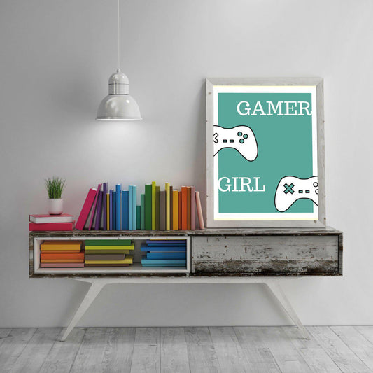 Gamer Girl Printable Poster